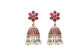 Silver Minakari Earrings