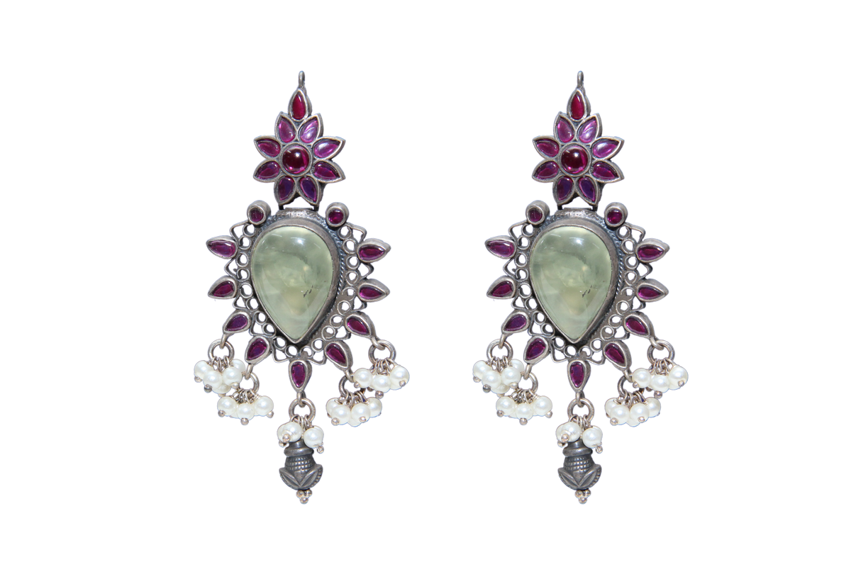 Silver Oxidase Earrings