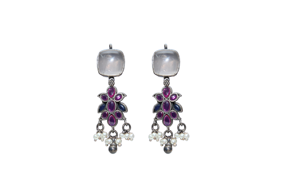 Silver Oxodise Earrings