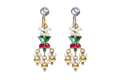 Silver Minakari Earrings