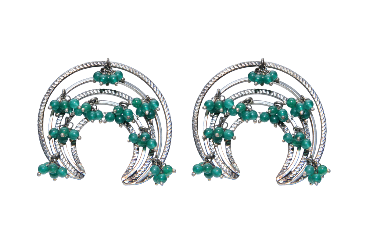 Silver Oxidase Earrings